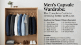 Men’s Capsule Wardrobe: The Complete Guide to Dressing Better With Less